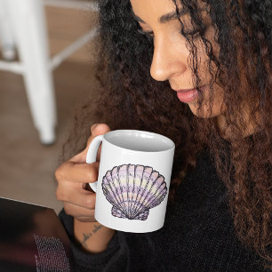 Seashell Illustration Coffee Mugg