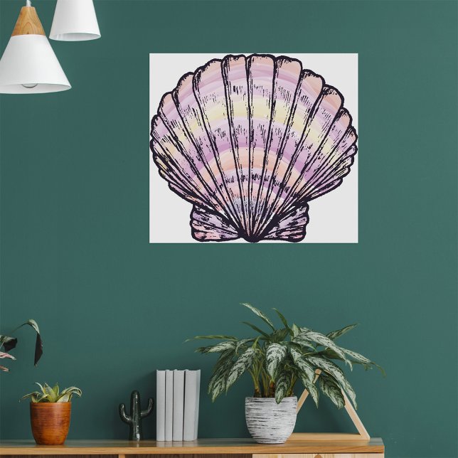 Seashell Illustration Poster (Skapare uppladdad)