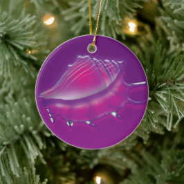 Seashell Julgransprydnad Keramik