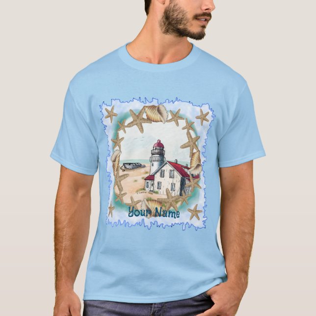 Seashell Lighthouse t-shirt (Framsida)
