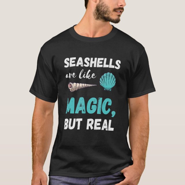 Seashell Magic Clamshell Seashell Collector Sea Sh T Shirt (Framsida)