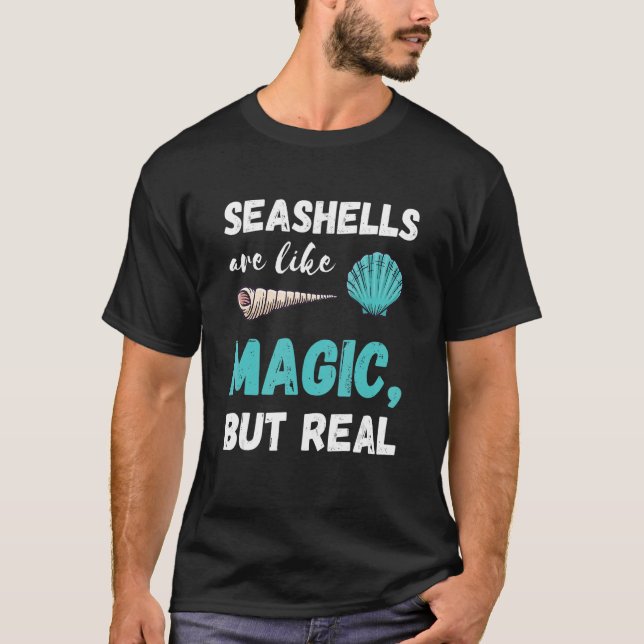 Seashell Magic Clamshell Seashell Collector Sea Sh T Shirt (Framsida)