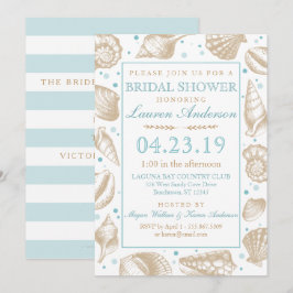 Seashell Nautical Beach Wedding | Möhippa Inbjudningar