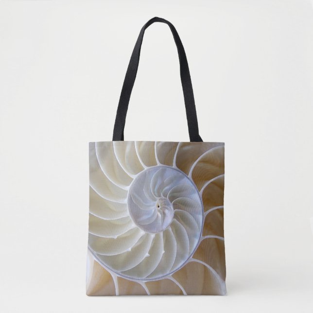 Seashell | Nautilus | Golden Spiral Tygkasse (Framsida)