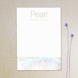 Seashell Necklace Bracelet Visning Holder Visitkort