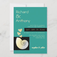 Seashell och Hearts, Beach Wedding