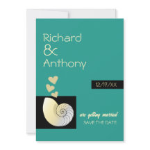 Seashell och Hearts, Beach Wedding