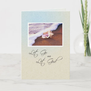 Seashell på Beach Recovery-årsdagen Kort