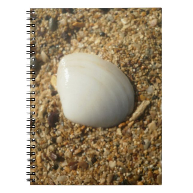 Seashell på Sand Anteckningsbok (Framsidan)