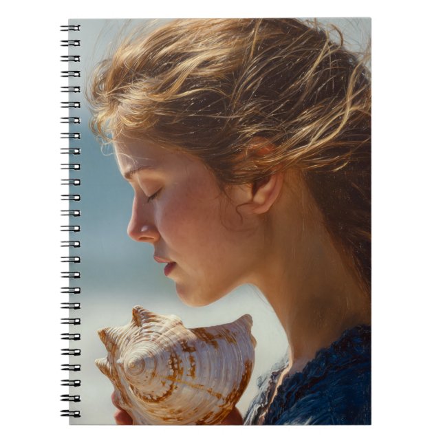 Seashell Reflection Ocean Notebook Anteckningsbok (Framsidan)