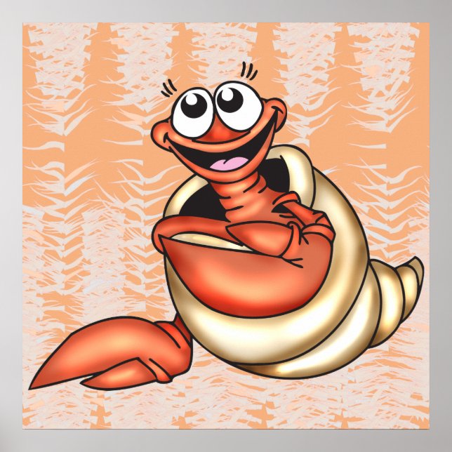 Seashell Sea Creature Poster (Framsidan)