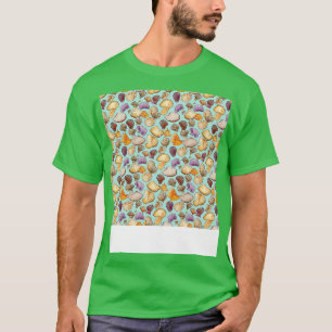 Seashell Seamless Mönster Sea Snäcka Clam Beach Se T Shirt