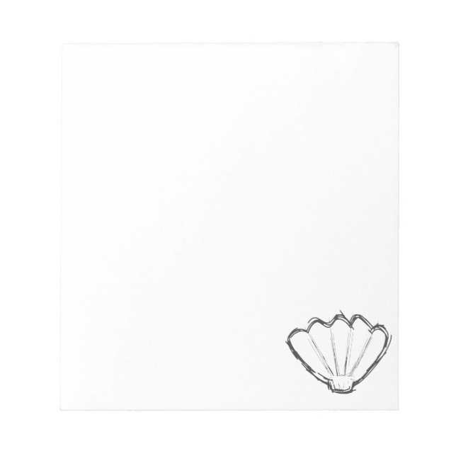 Seashell Sketch Anteckningsblock (Framsida)