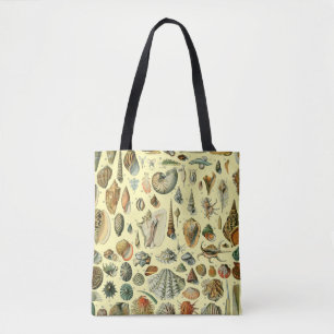 Seashell Snäcka Mollusk Clam Elegant Classic Art Tygkasse