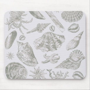 Seashell Soft Antique Art Beach-Snäcka Musmatta