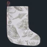 Seashell Soft Antique Art Beach-Snäckor Liten Julstrumpa<br><div class="desc">Snäcka  av "Beach Seashell Classic Elegant Art" - Ett strandtema med vintage av årstidsbundna konstverk.</div>