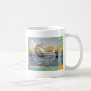 Seashell & Surfa - Cape Cod Massachusetts Kaffemugg