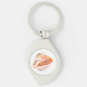 Seashell Swirl Silverfärgad Nyckelring