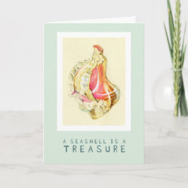 Seashell Treasure 5x7-mappat kort