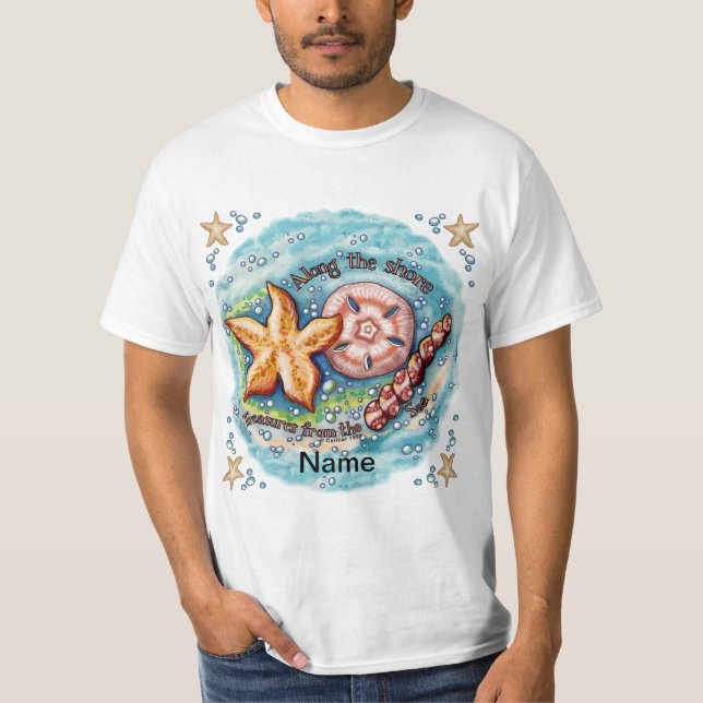 Seashell Treasures  T Shirt (Framsida)