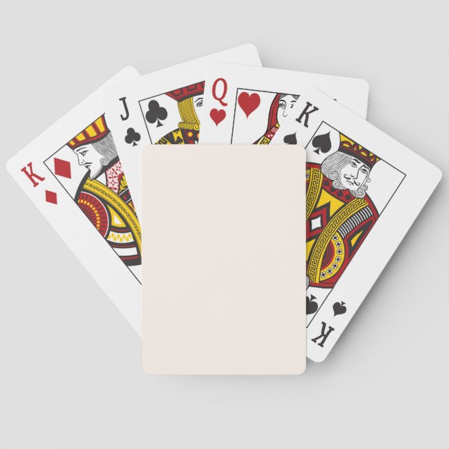 Seashell White FFF5EE - tillval till Namn Casinokort (Baksidan)