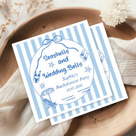 Seashells and Wedding Bells Bachelorette Party Pappersservett