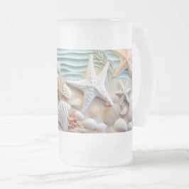 Seashells Beach 3D Mugg - Sip the Ocean Breeze