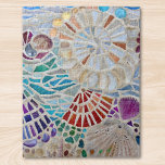 Seashells Beach Mönster Pussel<br><div class="desc">Den här pusslet har en utskrift av min Beach Mosaic. Den tillverkades med snäckor och små fragment av färgad glas. Original Mosaic © Michele Davies</div>