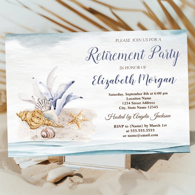 Seashells Beach Pension Party Inbjudningar (Skapare uppladdad)