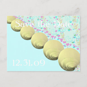 SeaShells BeachWedding Meddelande Vykort
