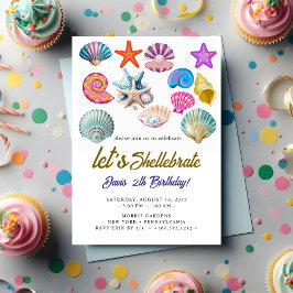 seashells Birthday Inbjudningar