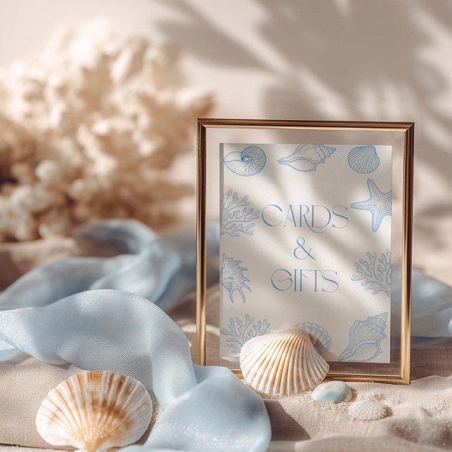  Seashells Bridal Shower Cards And Gifts  Poster (Skapare uppladdad)
