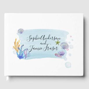 Seashells Bröllop Guestbook Gästböcker