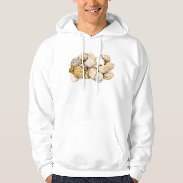 Seashells, Clam-Snäckor, Cockle-Snäckor, Scallops Munkjacka (Framsida)