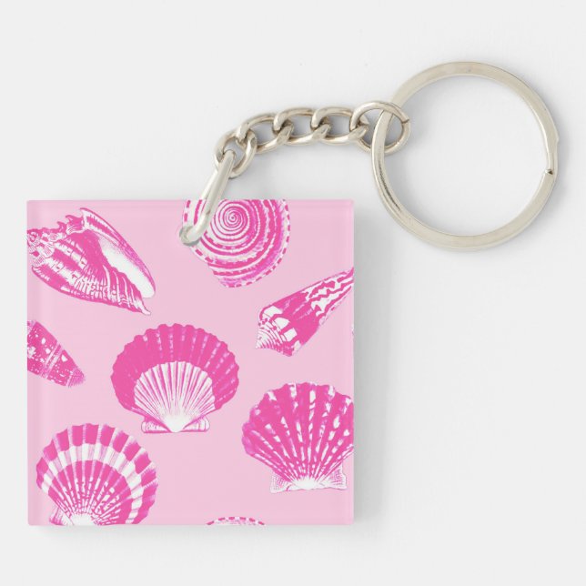 Seashells - Fuchsia rosa och vit (Baksidan)