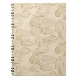 Seashells i Beige Anteckningsbok