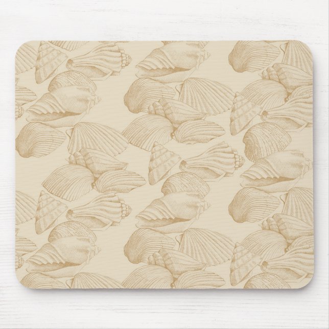 Seashells i Beige Musmatta (Framsidan)