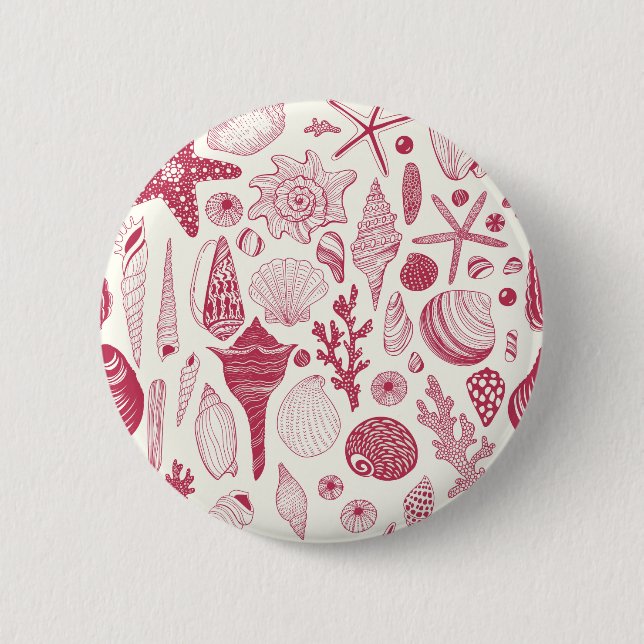 Seashells i Viva Magenta-Färg under 2023 Knapp (Framsida)