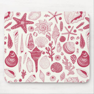Seashells i Viva Magenta-Färg under 2023 Musmatta