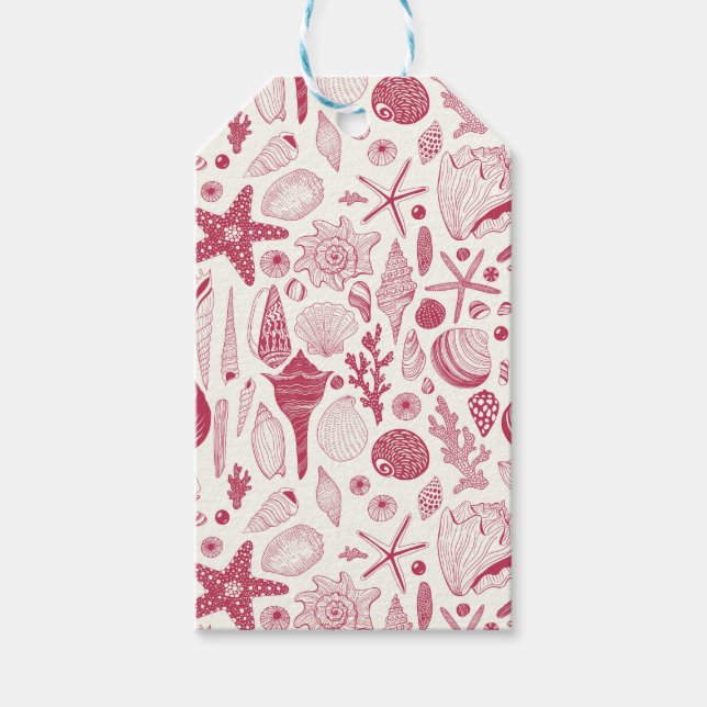 Seashells i Viva Magenta-Färg under 2023 Presentetikett (Framsidan)