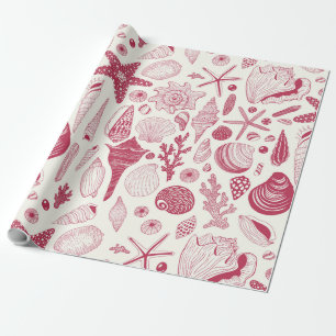 Seashells i Viva Magenta-Färg under 2023 Presentpapper
