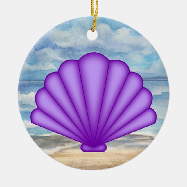 Seashells Julgransprydnad Keramik (Framsidan)