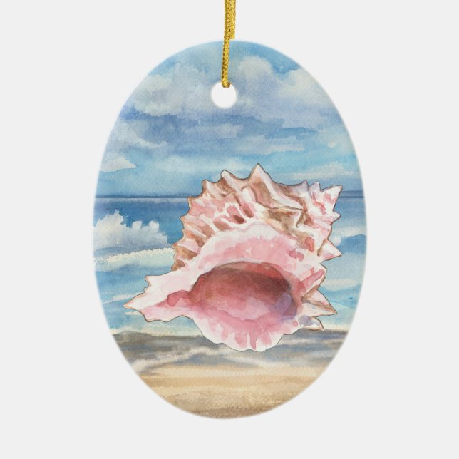 Seashells Julgransprydnad Keramik (Framsidan)