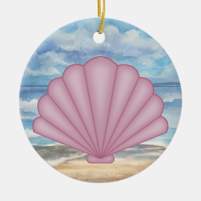 Seashells Julgransprydnad Keramik (Framsidan)