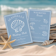 Seashells och Bröllop Klockor Bachelorette Helg