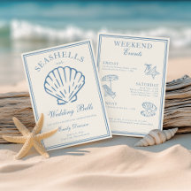 Seashells och Bröllop Klockor Bachelorette Helg