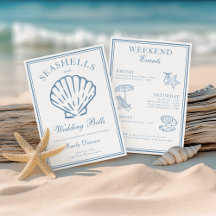 Seashells och Bröllop Klockor Bachelorette Helg