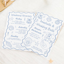 Seashells och Bröllop Klockor Bachelorette Party