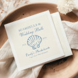 Seashells och Bröllop Klockor Bachelorette Party Pappersservett<br><div class="desc">Gör varje sipp och tjallare mer speciell med vår Anpassningsbar Bachelorette Party Napkins, designad för ditt "Seashells & Bröllop Klockor", helg! Dessa högkvalitativa pappra blöjor är anpassade med namn, data, hashtags eller tomma fraser i möhippan. Vare sig du är värd för en hummerbake i Maine eller sipprar margaritas i Nyckel...</div>