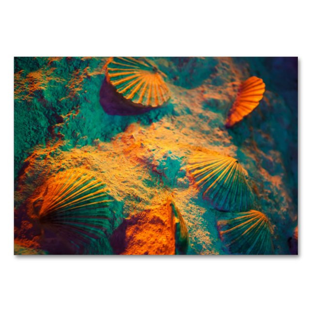 Seashells och Sand Bordsnummer (Framsidan)